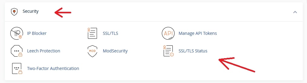 Security - SSL/TLS Status