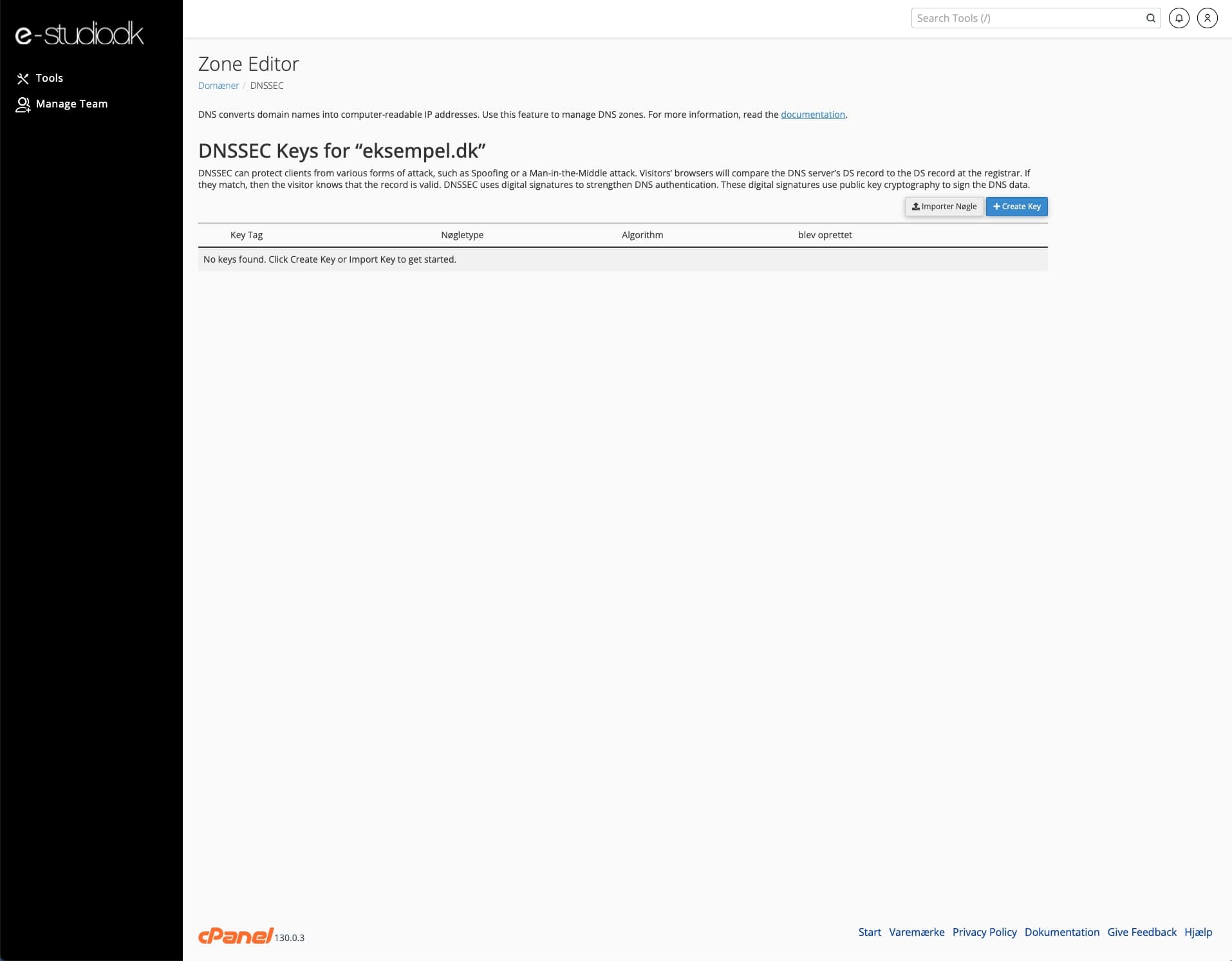 DNS Konfiguration